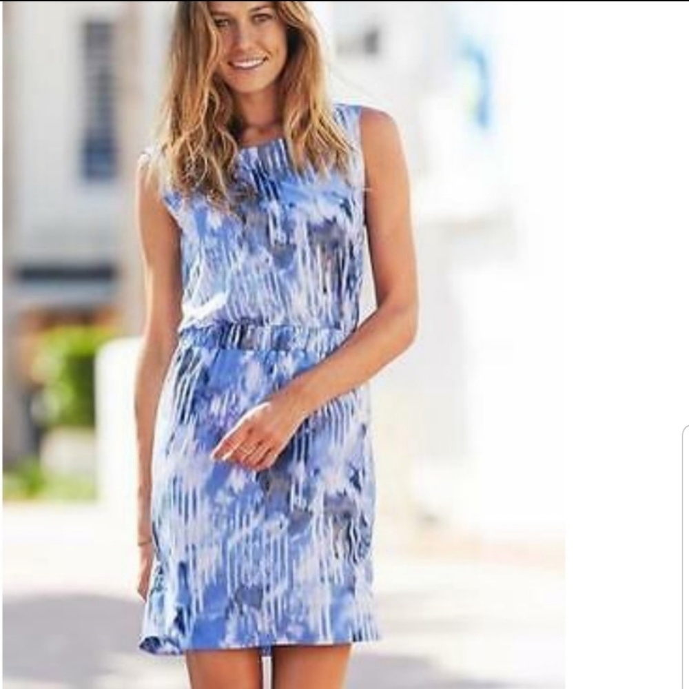 Athleta Wailea Astra Blue Dress Size: 2